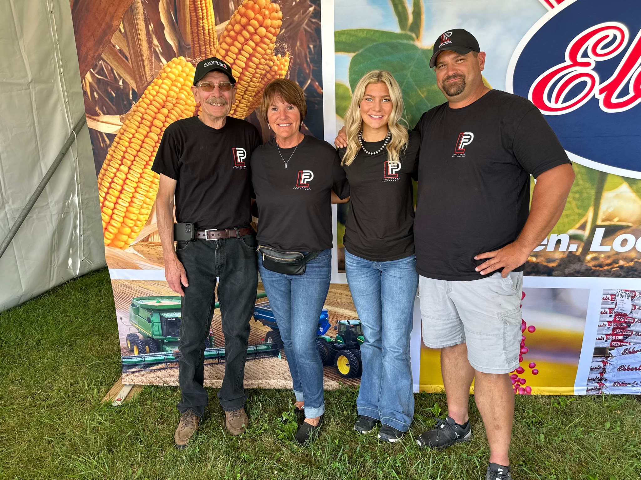 The Lust family representing Lust Farms Partnership at an Ebberts event